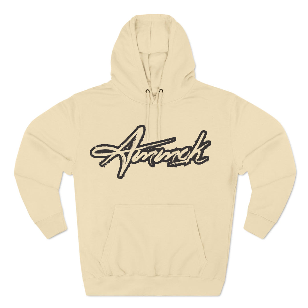 BIG LOGO BEIGE HOODIE